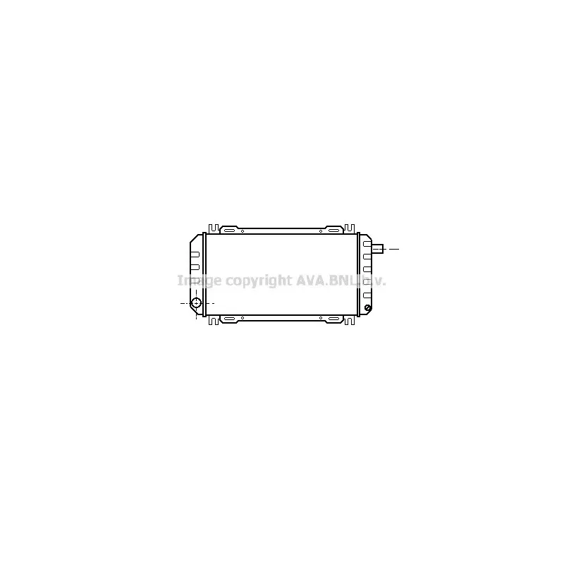 Radiateur, refroidissement du moteur AVA QUALITY COOLING FD2161