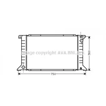 Radiateur, refroidissement du moteur AVA QUALITY COOLING