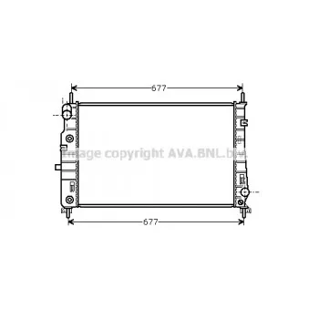 Radiateur, refroidissement du moteur AVA QUALITY COOLING FD2176