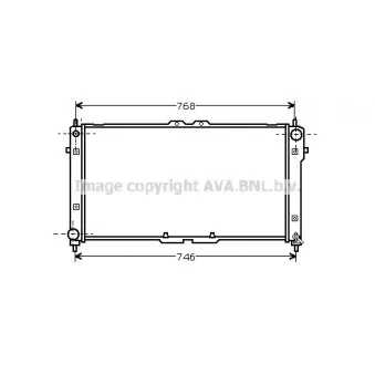 Radiateur, refroidissement du moteur AVA QUALITY COOLING FD2181