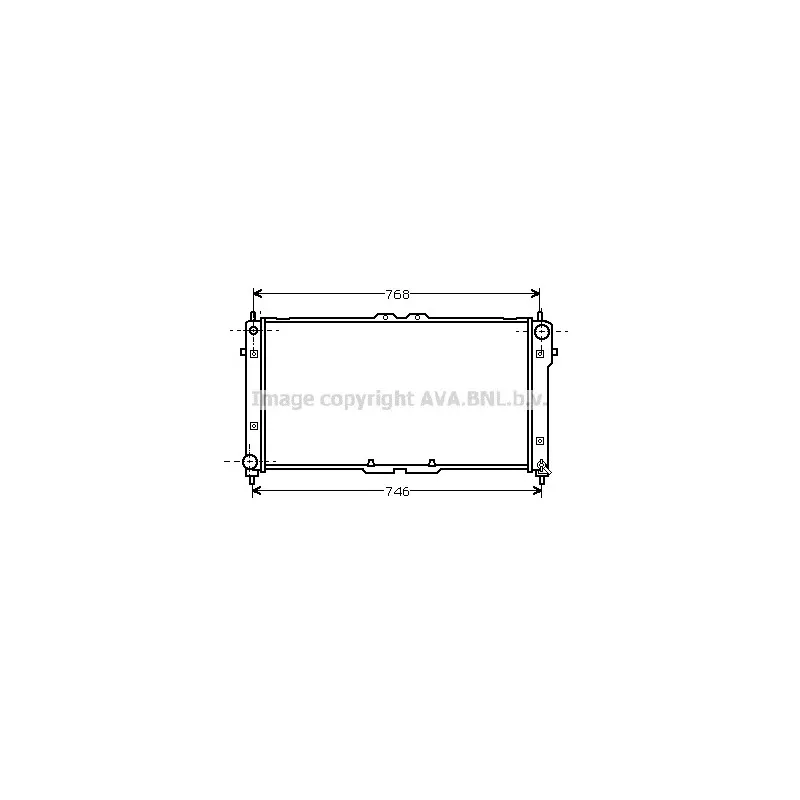 Radiateur, refroidissement du moteur AVA QUALITY COOLING FD2181