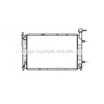 Radiateur, refroidissement du moteur AVA QUALITY COOLING FD2184