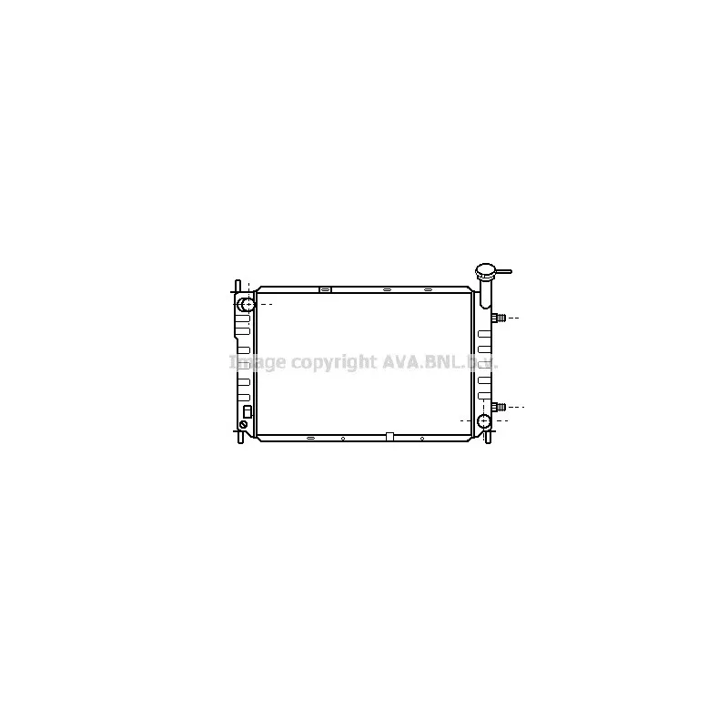 Radiateur, refroidissement du moteur AVA QUALITY COOLING FD2184