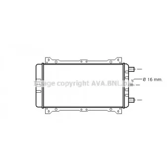 Radiateur, refroidissement du moteur AVA QUALITY COOLING FD2190
