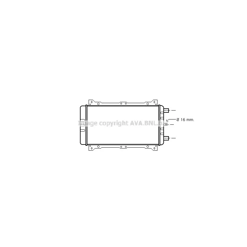 Radiateur, refroidissement du moteur AVA QUALITY COOLING FD2190