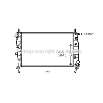 Radiateur, refroidissement du moteur AVA QUALITY COOLING