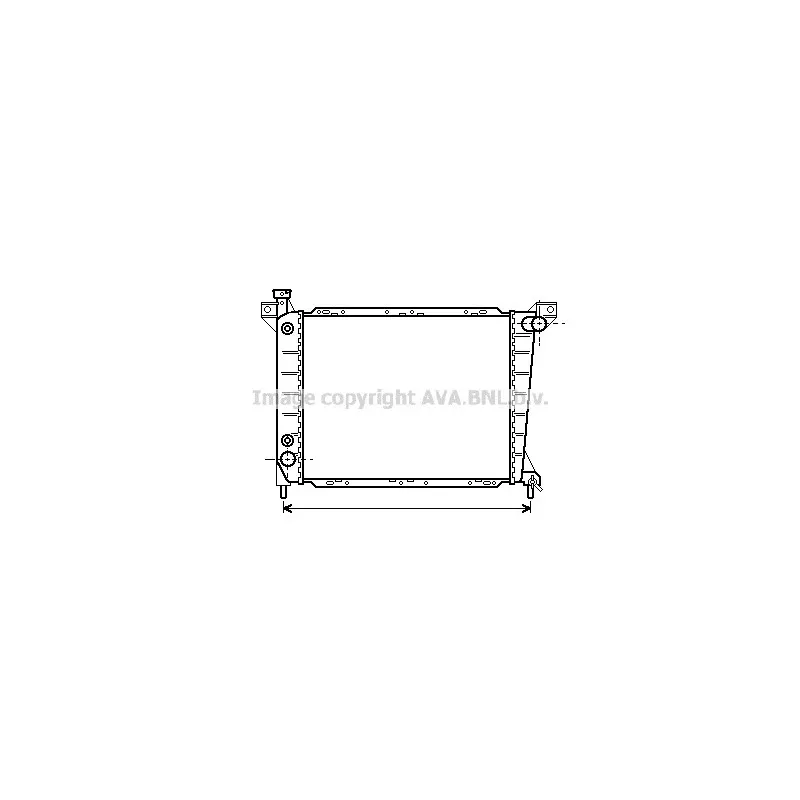 Radiateur, refroidissement du moteur AVA QUALITY COOLING FD2246