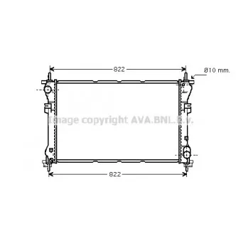 Radiateur, refroidissement du moteur AVA QUALITY COOLING FD2320