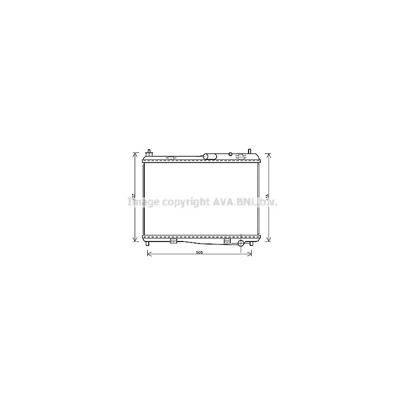 Radiateur, refroidissement du moteur AVA QUALITY COOLING FD2440