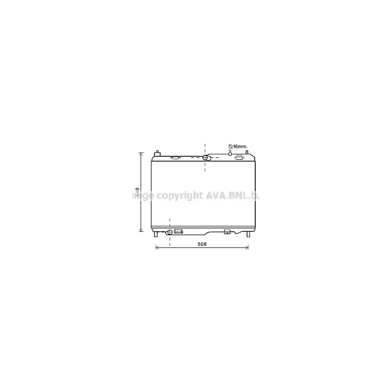 Radiateur, refroidissement du moteur AVA QUALITY COOLING FD2442