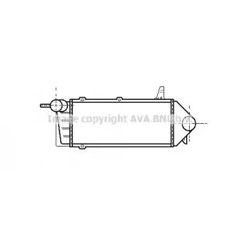 Intercooler, échangeur AVA QUALITY COOLING FD4187