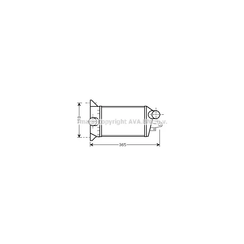 Intercooler, échangeur AVA QUALITY COOLING FD4354