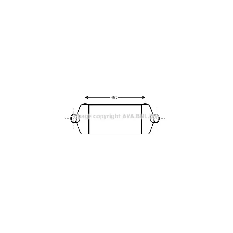 Intercooler, échangeur AVA QUALITY COOLING FD4406