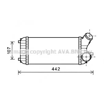 Intercooler, échangeur AVA QUALITY COOLING FD4472