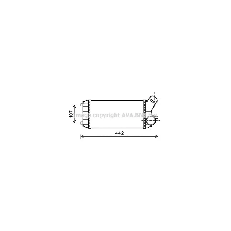 Intercooler, échangeur AVA QUALITY COOLING FD4472