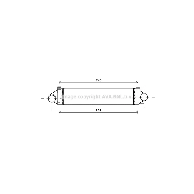 Intercooler, échangeur AVA QUALITY COOLING FD4494