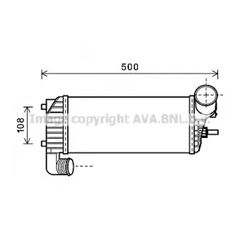 Intercooler, échangeur AVA QUALITY COOLING FD4574