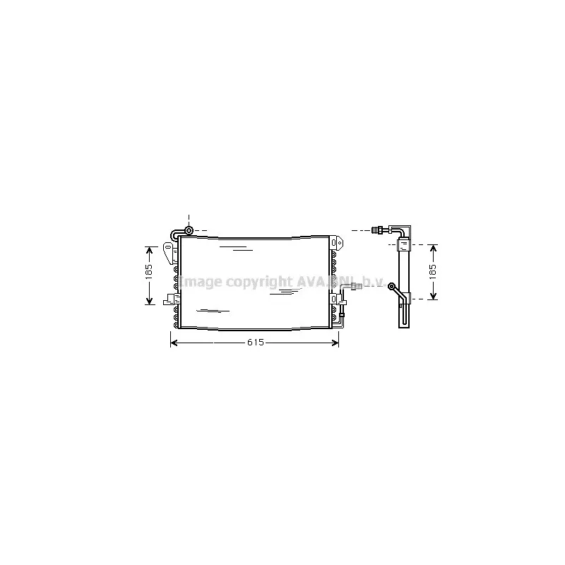 Condenseur, climatisation AVA QUALITY COOLING FD5175