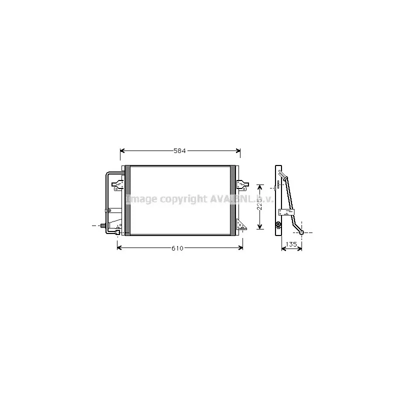 Condenseur, climatisation AVA QUALITY COOLING FD5178