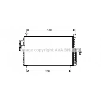 Condenseur, climatisation AVA QUALITY COOLING FD5186