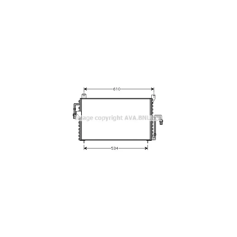 Condenseur, climatisation AVA QUALITY COOLING FD5186