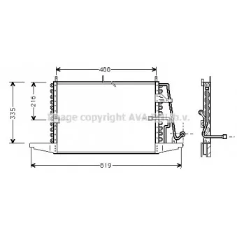 Condenseur, climatisation AVA QUALITY COOLING FD5239