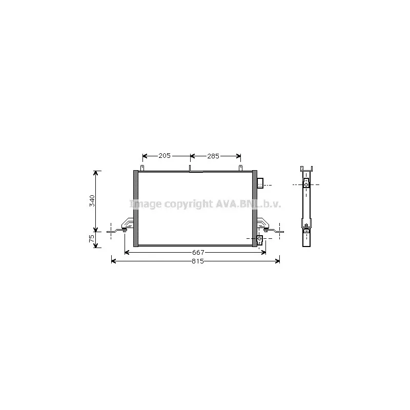 Condenseur, climatisation AVA QUALITY COOLING FD5242