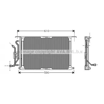 Condenseur, climatisation AVA QUALITY COOLING FD5258