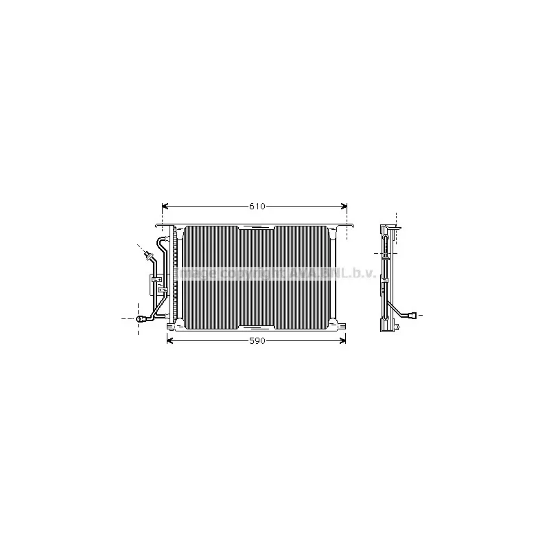 Condenseur, climatisation AVA QUALITY COOLING FD5258