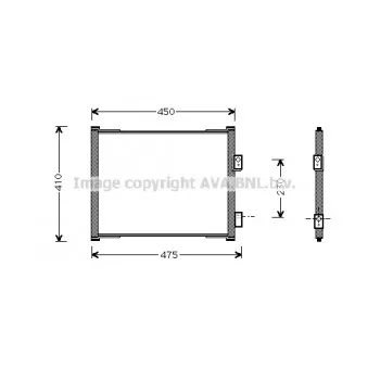 Condenseur, climatisation AVA QUALITY COOLING FD5262