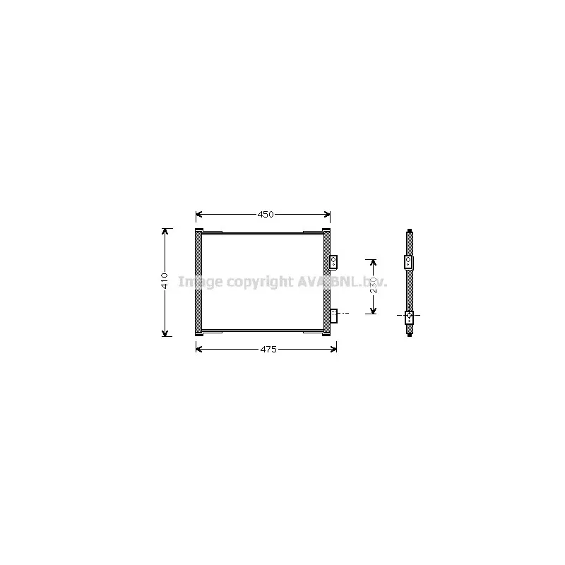 Condenseur, climatisation AVA QUALITY COOLING FD5262