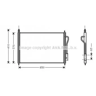 Condenseur, climatisation AVA QUALITY COOLING FD5268