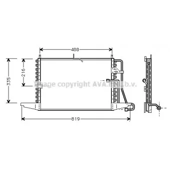 Condenseur, climatisation AVA QUALITY COOLING