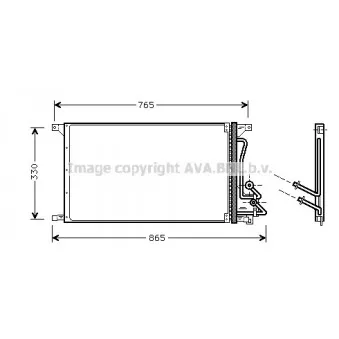 Condenseur, climatisation AVA QUALITY COOLING FD5304