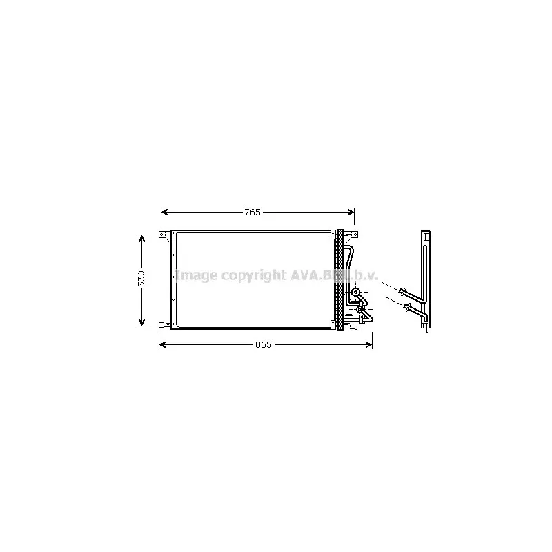Condenseur, climatisation AVA QUALITY COOLING FD5304