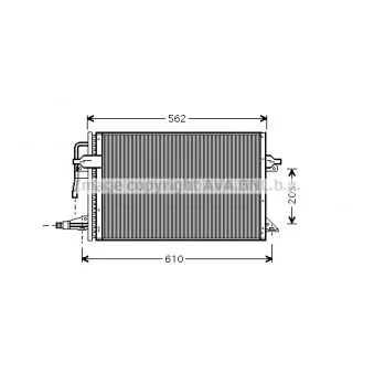 Condenseur, climatisation AVA QUALITY COOLING FD5323