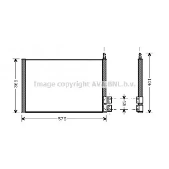 Condenseur, climatisation AVA QUALITY COOLING FD5328