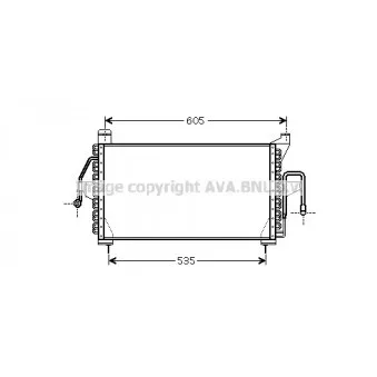 Condenseur, climatisation AVA QUALITY COOLING FD5410