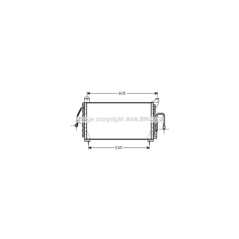 Condenseur, climatisation AVA QUALITY COOLING FD5410