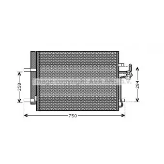 Condenseur, climatisation AVA QUALITY COOLING FD5428D