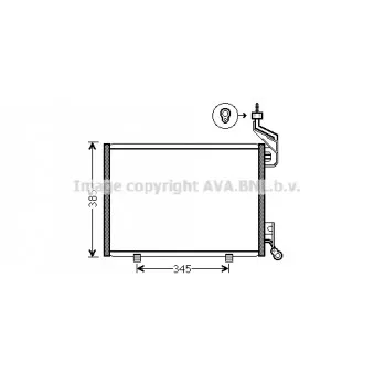 Condenseur, climatisation AVA QUALITY COOLING FD5444