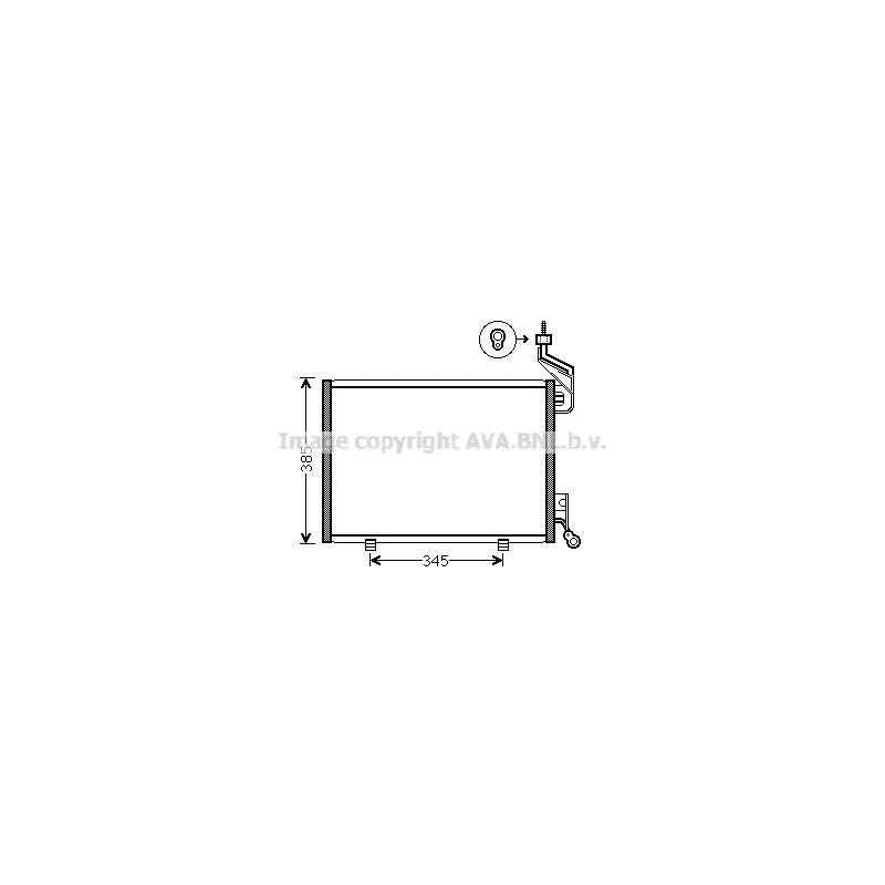Condenseur, climatisation AVA QUALITY COOLING FD5444