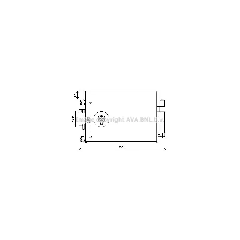 Condenseur, climatisation AVA QUALITY COOLING FD5484D