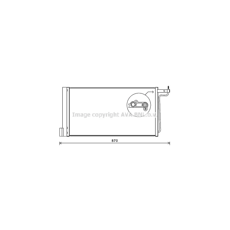 Condenseur, climatisation AVA QUALITY COOLING FD5485D