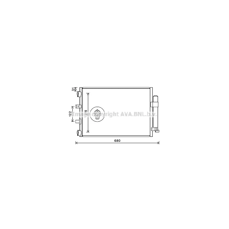 Condenseur, climatisation AVA QUALITY COOLING FD5487D