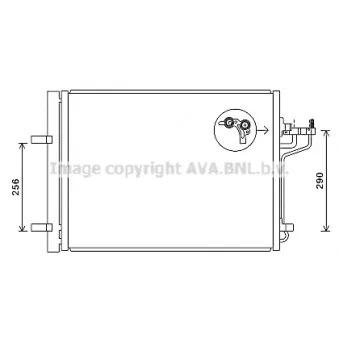 Condenseur, climatisation AVA QUALITY COOLING FD5488D