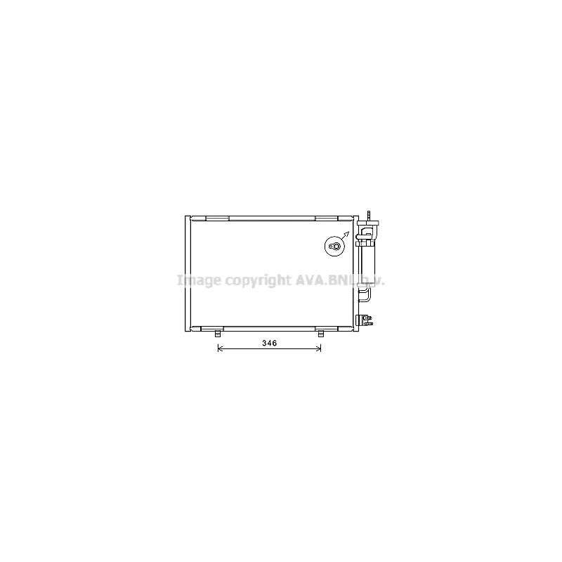 Condenseur, climatisation AVA QUALITY COOLING FD5490D