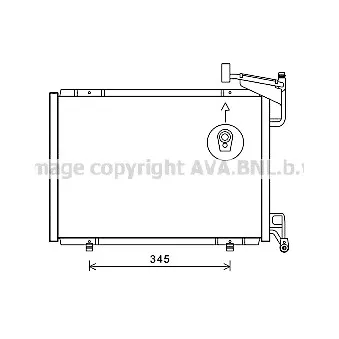 Condenseur, climatisation AVA QUALITY COOLING FD5592