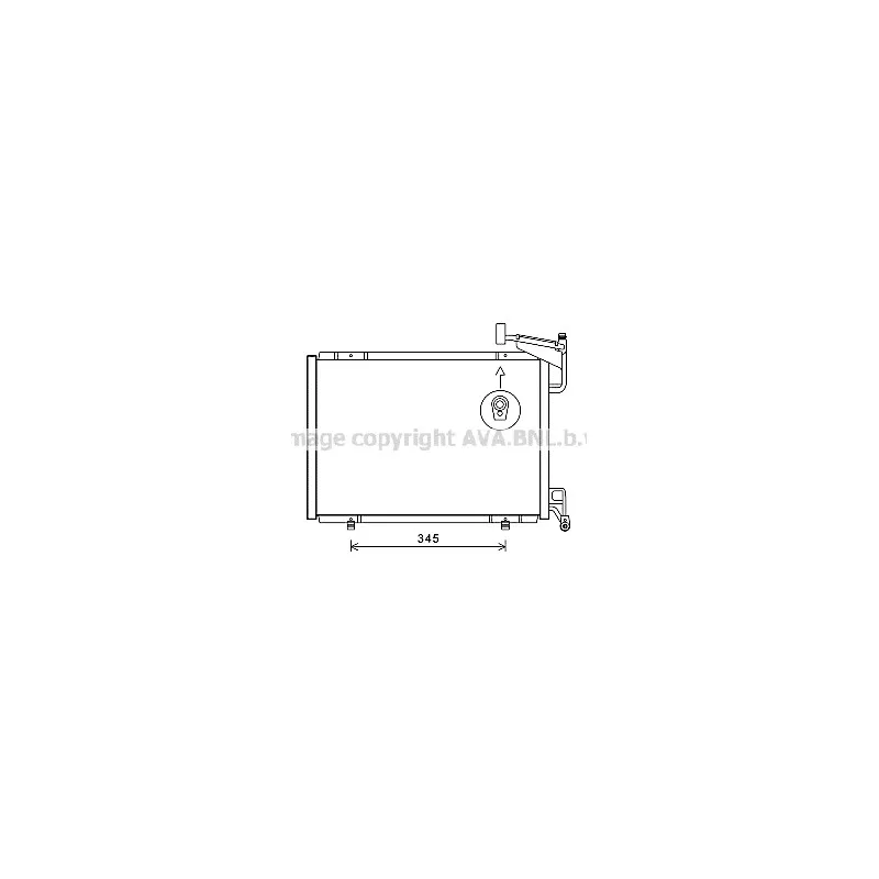 Condenseur, climatisation AVA QUALITY COOLING FD5592