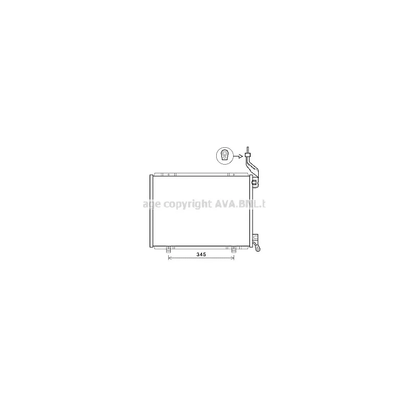 Condenseur, climatisation AVA QUALITY COOLING FD5593